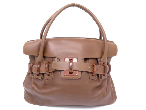 sac a main salvatore ferragamo 21 a026 cuir marrron