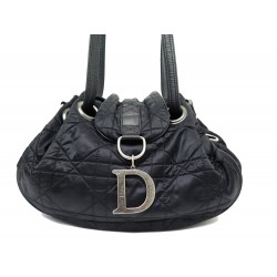 SAC A MAIN CHRISTIAN DIOR LE TRENTE EN TOILE NYLON CANNAGE NOIR HAND BAG 1500€