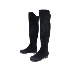 CHAUSSURES BOTTES STUART WEITZMAN 5050 SL70975 36.5 CUISSARDES DAIM BOOTS 850€