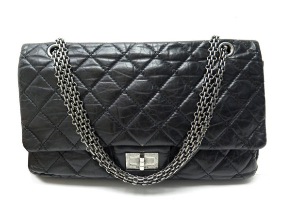 sac a main chanel grand 2.55 mademoiselle cuir vieilli