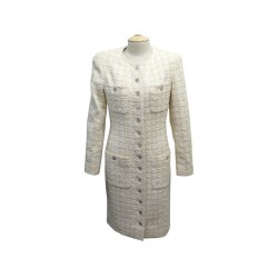 NEUF MANTEAU CHANEL P06367V04653 BOUTONS COCO L 40 EN TWEED JACKET COAT 7000€