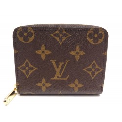 NEUF PORTE MONNAIE LOUIS VUITTON ZIPPY M60067 TOILE MONOGRAM MARRON WALLET 370€