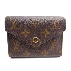 NEUF PORTEFEUILLE LOUIS VUITTON VICTORINE M62360 EN TOILE MONOGRAM WALLET 420€