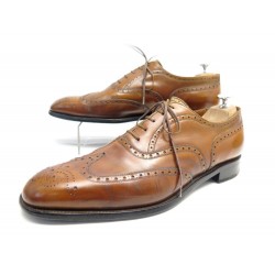 CHAUSSURES JM WESTON RICHELIEU EN CUIR A BOUT FLEURI 12C 45.5 LOAFERS SHOES 670€