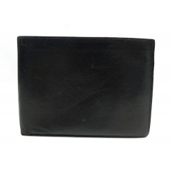 VINTAGE PORTEFEUILLE HERMES PORTE CARTES 1976 EN CUIR NOIR BLACK LEATHER WALLET