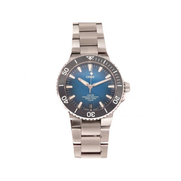 NEUF MONTRE ORIS AQUIS DATE CALIBRE 400 AUTOMATIQUE FULL SET STEEL WATCH 3300€