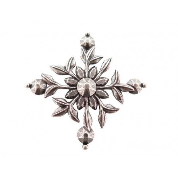 BROCHE SAINT LAURENT RUNWAY FLEUR LAITON EFFET VIEILLI 684253Y1500 BROOCH 395€