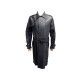 MANTEAU LONG HERMES TRENCH EN CUIR DE CERF ANTHRACITE T 54 L BLOUSON COAT 7900€