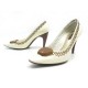 CHAUSSURES LOUIS VUITTON ESCARPINS LALIBELA 613185 38.5 CUIR GRAINE SHOES PUMPS