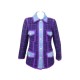 VESTE CHANEL TWEED & DENIM MATELASSE 42 L VIOLET BLEU BLUE PURPLE JACKET 5700€