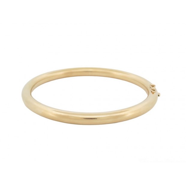 BRACELET JONC TAILLE 19 CM EN OR JAUNE 18K 18.6GR YELLOW GOLD JEWEL BANGLE