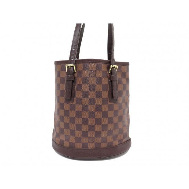 SAC A MAIN LOUIS VUITTON BUCKET PM N42240 TOILE DAMIER EBENE HAND BAG 1100€
