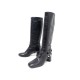 CHAUSSURES BOTTES PRADA CAVALIERE 37.5 38.5 FR CUIR EFFET VIEILLI BOOTS 1200€