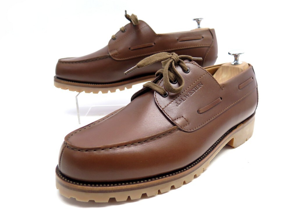 chaussures jm weston 690 derby bateaux cuir