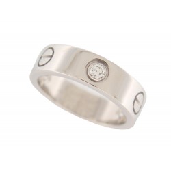 NEUF BAGUE CARTIER LOVE 3 DIAMANTS B4032500 T54 EN OR BLANC 18K GOLD RING 4450€