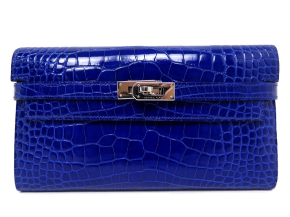 portefeuille hermes kelly cuir aligator