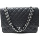 SAC A MAIN CHANEL CLASSIQUE TIMELESS MAXI JUMBO CAVIAR MATELASSE NOIR BAG 10900€