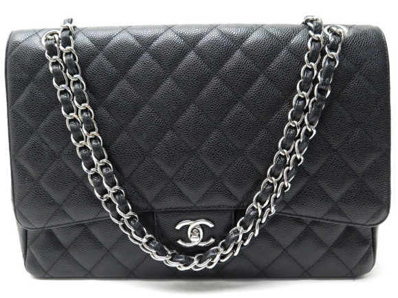 sac a main chanel classique timeless maxi jumbo caviar