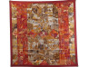  foulard hermes tout en quilt carre 90 en soie