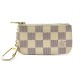 PORTE MONNAIE LOUIS VUITTON POCHETTE CLES N62658 EN TOILE DAMIER AZUR POUCH 235€