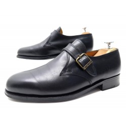 CHAUSSURES JM WESTON MOCASSINS A BOUCLE FLORE 531 7.5E 42 CUIR NOIR LOAFERS 890€