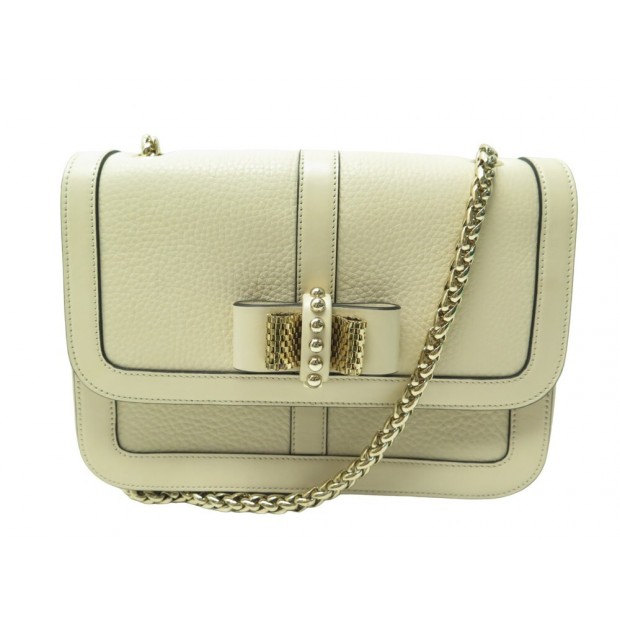 NEUF SAC A MAIN CHRISTIAN LOUBOUTIN NUDE SWEET CHARITY BEIGE PURSE HANDBAG 1295€