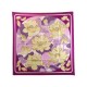 VINTAGE FOULARD HERMES FLEURS DE LOTUS 1ERE EDITION 1976 SOIE FUSHIA SCARF 460€