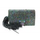 NEUF SAC A MAIN BALMAIN RING BOX 20 PAILLETTES MULTICOLORE BANDOULIERE BAG 1190€