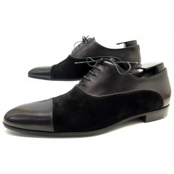 NEUF CHAUSSURES BERLUTI RICHELIEU OXFORD 10.5 44.5 BIMATIERE CUIR & DAIM 1850€