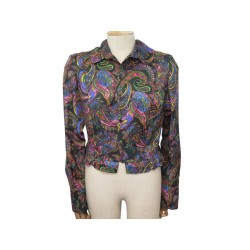 CHEMISIER LOUIS VUITTON BLOUSE M 38 MOTIF PAISLEY PATTERNS COTON LIN TOP 1650€