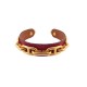 BRACELET HERMES MAILLONS CHAINE D'ANCRE T16 CUIR BOX ROUGE LEATHER BANGLE 555€