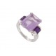 BAGUE MAUBOUSSIN COULEUR BAISER T50 EN OR BLANC DIAMANTS AMETHYSTE RING 3650€