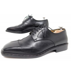 CHAUSSURES LOUIS VUITTON DERBY 7.5 41.5 EN CUIR NOIR BLACK LEATHER SHOES 895€