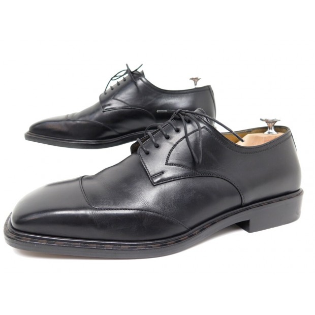 CHAUSSURES LOUIS VUITTON DERBY 7.5 41.5 EN CUIR NOIR BLACK LEATHER SHOES 895€