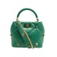 NEUF SAC A MAIN VALENTINO ROMAN STUD PORTE BANDOULIERE CUIR VERT PURSE 2600€