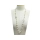 NEUF COLLIER CHANEL DOUBLE LOGO CC SAUTOIR 82 CM PERLES PEARLS NECKLACE 1500€