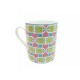 NEUF TASSE HERMES MUG TIE SET EN PORCELAINE MULTICOLORE MULTICOLORED CUP 141€