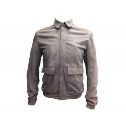 VESTE DIOR HOMME BLOUSON HARRINGTON HEDI SLIMANE M 48 CUIR NUBUCK JACKET 3000€