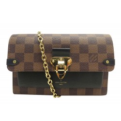 NEUF POCHETTE LOUIS VUITTON PORTEFEUILLE CHAINE VAVIN TOILE DAMIER WALLET 1340€