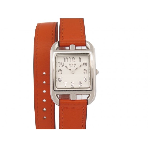 NEUF MONTRE HERMES CAPE COD PM CC1.210 23 MM DOUBLE TOUR QUARTZ WATCH 2600€