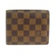 PORTEFEUILLE LOUIS VUITTON MARCO EN TOILE DAMIER EBENE PORTE MONNAIE WALLET 450€