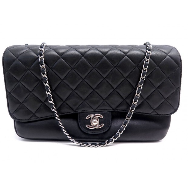 SAC A MAIN CHANEL CLASSIQUE TIMELESS 4 SOUFLETS EN CUIR NOIR HAND BAG 9700€