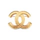 NEUF BROCHE CHANEL LOGO CC EN METAL DORE NEW GOLDEN BROOCH 550€