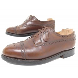 CHAUSSURES JM WESTON 579 DERBY TRIPLES SEMELLES 8.5E 42.5 LARGE CUIR SHOES 1250€