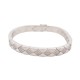 BRACELET CHANEL MATELASSE EN OR BLANC 18K 216 DIAMANTS 1.25CT GOLD BANGLE 30000€