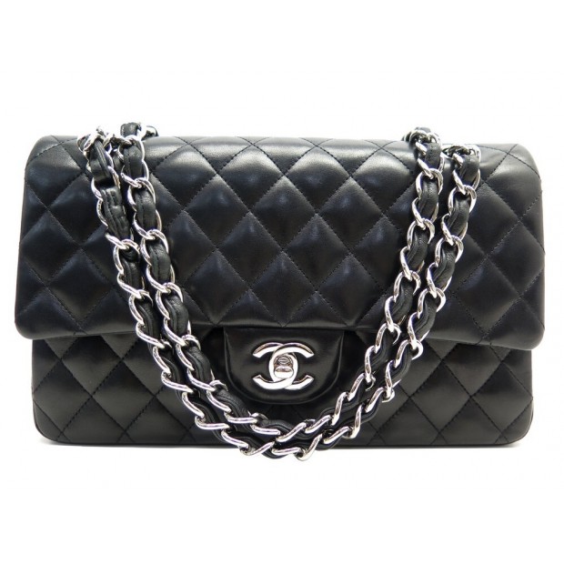 SAC A MAIN CHANEL TIMELESS CLASSIQUE M A01112 EN CUIR MATELASSE NOIR BAG 8990€