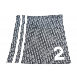 FOULARD CHRISTIAN DIOR CARRE 55 OBLIQUE MONOGRAMME NUMERO 2 GRIS SOIE SCARF