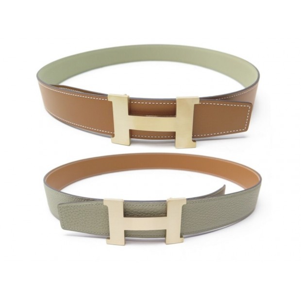 NEUF CEINTURE HERMES BOUCLE H CONSTANCE 38MM T95 CUIR BOX GOLD TOGO BELT 825€