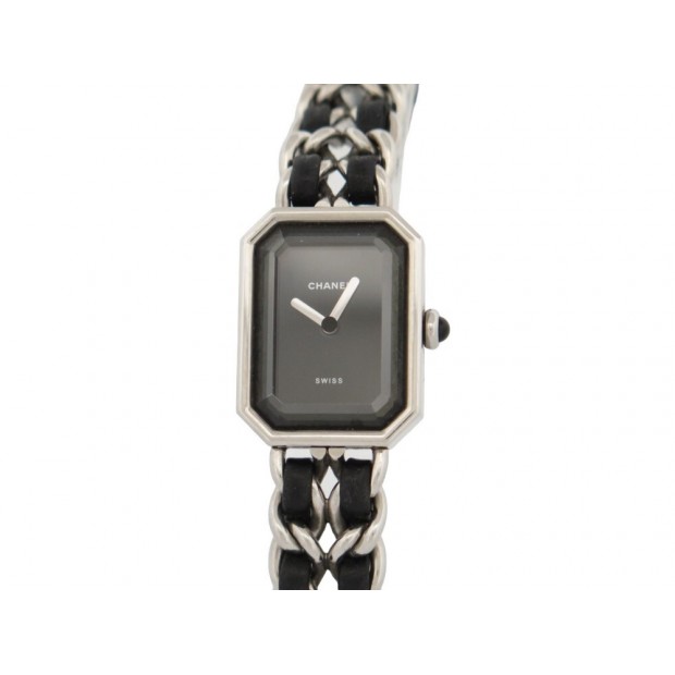 MONTRE CHANEL PREMIERE H0459 ROCK CHAINE ICONIQUE QUARTZ ACIER CUIR WATCH 5250€