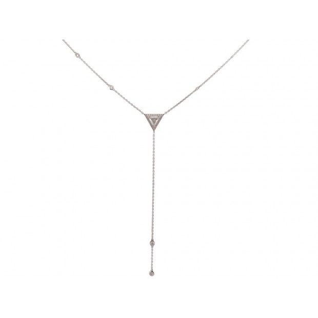 NEUF COLLIER MESSIKA CRAVATE THEA 6467 60-70 EN OR BLANC DIAMANT NECKLACE 7000€